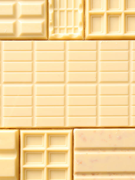 sfondo di cioccolato bianco bar - white chocolate foto e immagini stock