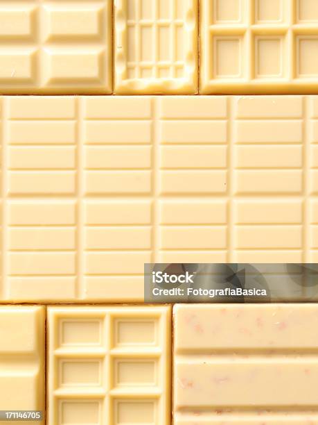 Barras De Chocolate Branco Fundo - Fotografias de stock e mais imagens de Chocolate Branco - Chocolate Branco, Chocolate, Branco