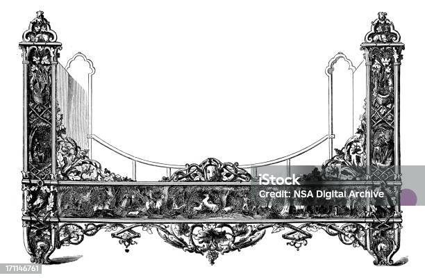 Lettoantiquariato Vittoriano Illustrazioni Progettuali - Immagini vettoriali stock e altre immagini di Antico - Vecchio stile