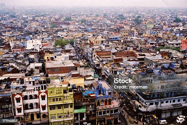 Panorama Di Nuova Delhi - Fotografie stock e altre immagini di Delhi - Delhi, Affollato, Asia