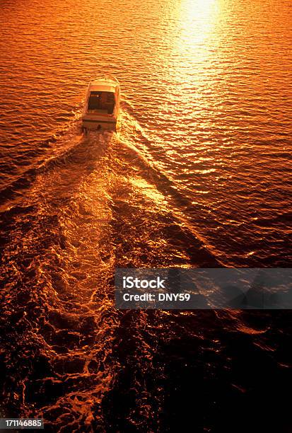 Into The Sunset Stock Photo - Download Image Now - Bay of Water, Copy Space, Enjoyment