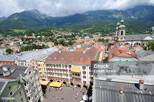 Cityscape Of Innsbruck With Golden Roof Stock Photo - Download Image Now - Innsbruck, Austria, Cathedral