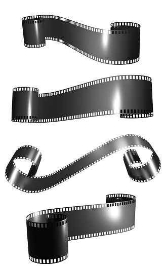 Camera Roll Backround Camera Rolls From Various Angles Space For Frames 3d Render Stock Photo ...