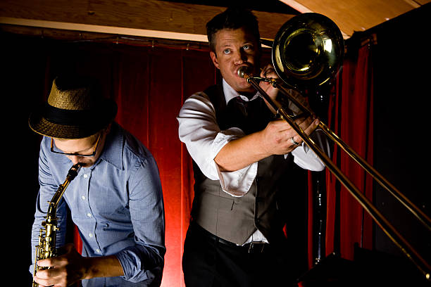 istock Trombone and Saxophone Player At Bar 171146999