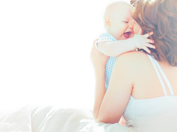 Mother's pure love stock photo