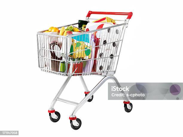 Shopping Cart Stock Photo - Download Image Now - Shopping Cart, Supermarket, Push Cart