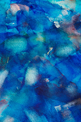 Abstract blue painted   background texture. 