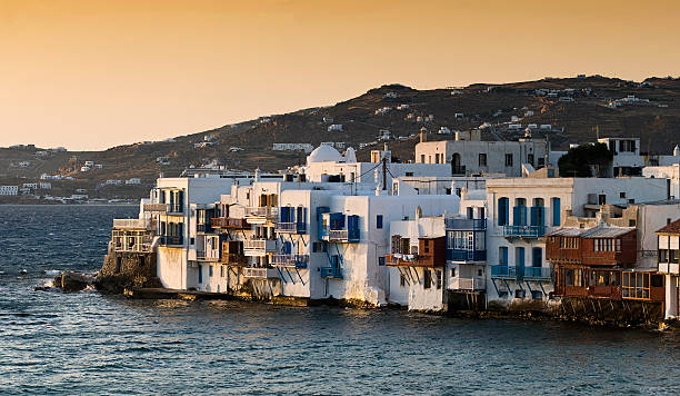 istock Houses in sunset, Mykonos 171147175
