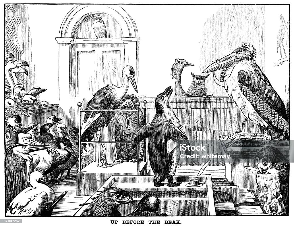 Antes de o bico-Murro s Almanack, 1882 - Royalty-free Advogado Ilustração de stock