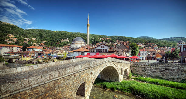 A beautiful view of Ottoman in Europe Prizren, Kosovo: "The cultural and historical capital of Kosovo". kosovo stock pictures, royalty-free photos & images