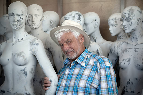 istock Elderly man and mannequins 171147637