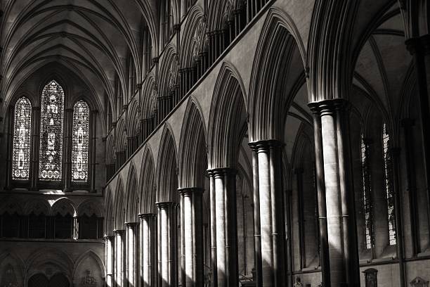 Interior of the Salisbury Cathedral.