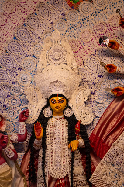 istock Goddess durga idol in pandal during navratri 1711479327