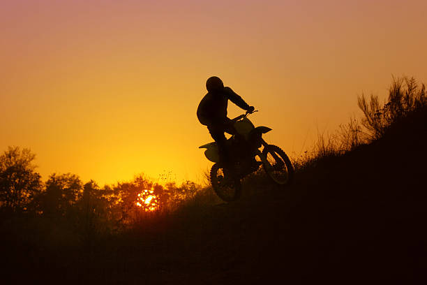 istock Motocross rider at sunset 171148064