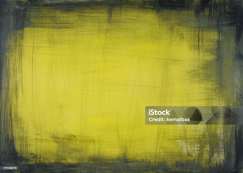 Yellow Grunge Texture (XXXL) Yellow on canvas background. Abstract Stock Photo