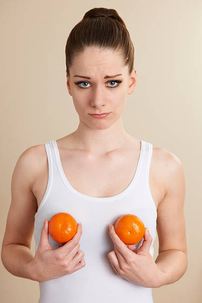 Small Tits Problem Solution Stock Image - Image of person, background:  55567601