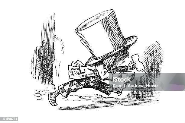 The Mad Hatter Stock Illustration - Download Image Now - Mad Hatter, Tea Party, Tea Party Movement