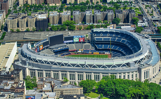 New York City - June 2013: Manhattan Stadium aerial view.