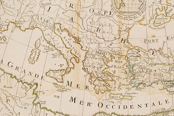 istock Antique map of Mediterranean Sea 1712 171149438