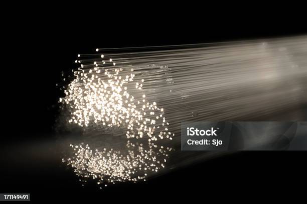 Bright Fibre Light Stock Photo - Download Image Now - Photon, Fiber Optic, Laser