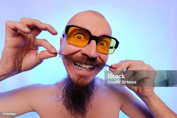 Man With Beard Stock Photo - Download Image Now - Jester, Beard, Toothy Smile