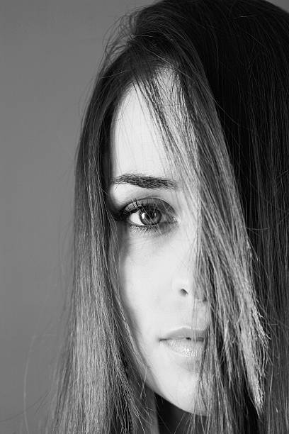 istock Woman's beauty portrait in black and white 171149700
