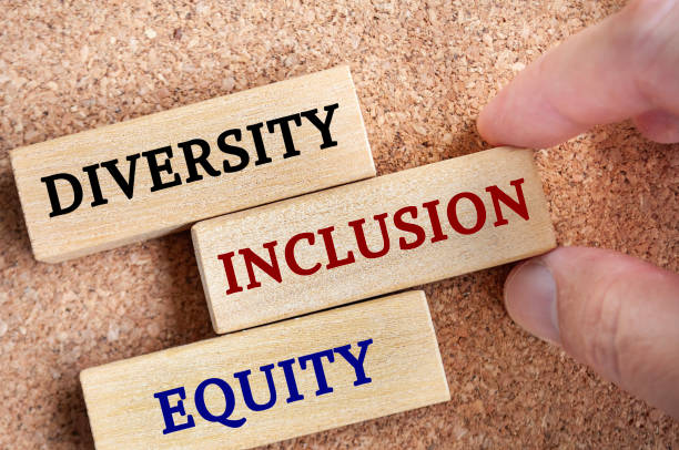 istock Top view of wooden blocks with text - Diversity, inclusion and equity. Diversity concept 1711498809