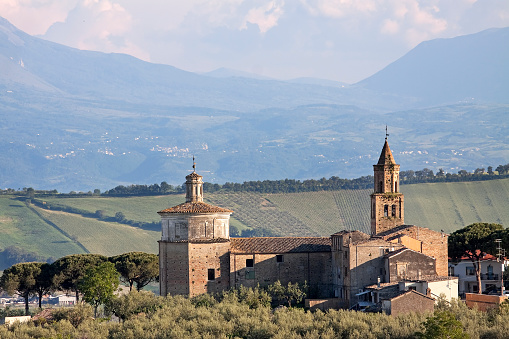 The romanesque church of Santa Maria in Piano, Loreto Aprutino, Abruzzo, Italy.