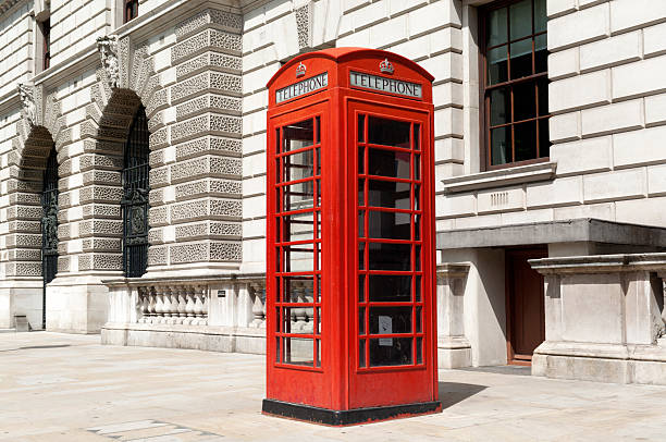 istock Red telephone box London 171150063