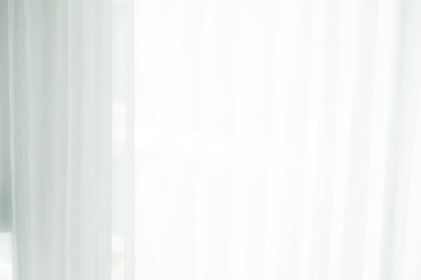 istock Morning sun shines through white transparent curtains 1711501505