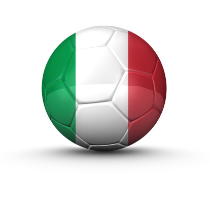 soccer ball from italy with white background