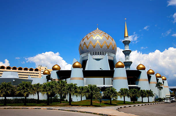 Mosque Dome, Borneo, Malaysia stock photo