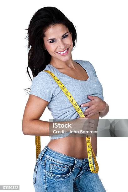 Weight Loss Concept Stock Photo - Download Image Now - 20-24 Years, 20-29 Years, Abdomen