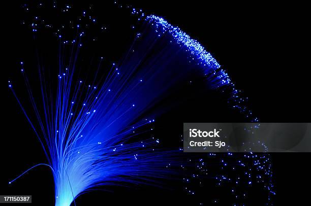 Bluefaser Light Stockfoto und mehr Bilder von Glasfaser - Telekommunikationsgerät - Glasfaser - Telekommunikationsgerät, Lichtquelle, Verbindung