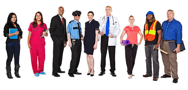 istock Large Group of Happy Professionals with Different Occupations 171150620