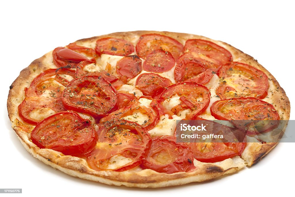 Pomodoro italiano pizza - Foto stock royalty-free di Alimentazione non salutare