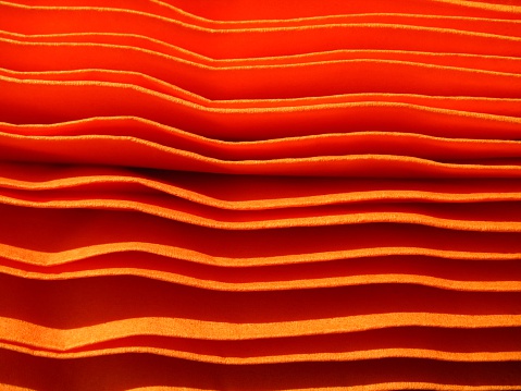 Pack of orange serviettes