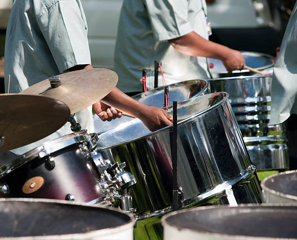 Steel Band Drummers in a Steel BandSimilar images: steel drum stock pictures, royalty-free photos & images