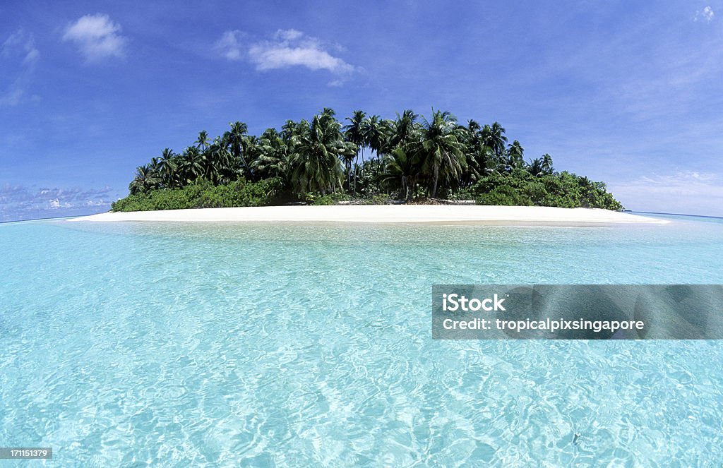 Maldives, southern atolls, Island. Atoll Stock Photo