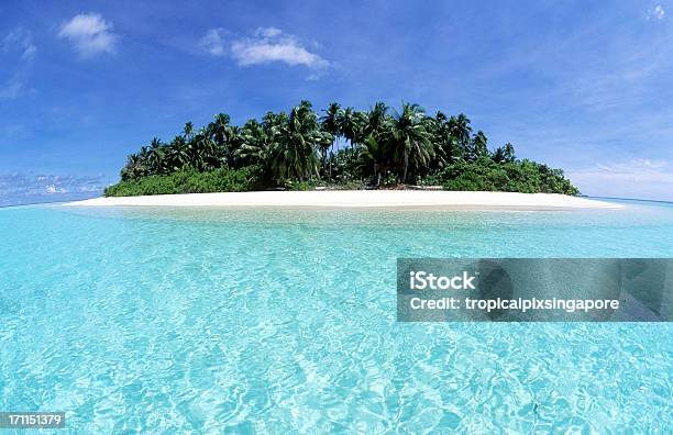 Maldives Southern Atolls Island Stock Photo - Download Image Now - Atoll, Beach, Blue