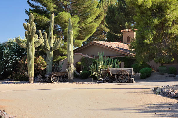 Arizona Landscape Architecture stock photo