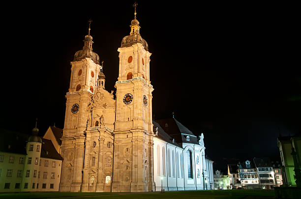 Interiors of the Abbey at St. Gallen on Switzerland, Unesco world heritage