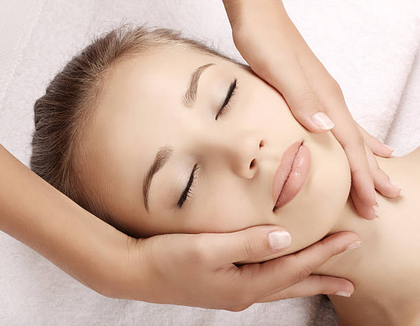 istock Woman receiving a head massage 171151920