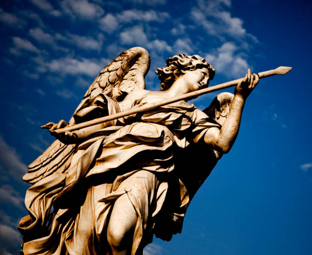istock Angel with Lance at Ponte Sant'Angelo in Rome 171151926