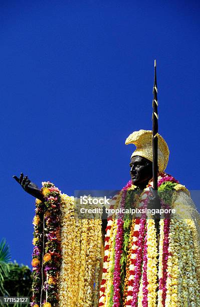 Usa Hawai Oahu Rey Kamehameha I Flor Lei Foto de stock y más banco de imágenes de Rey Kamehameha - Rey Kamehameha, Clima tropical, Destinos turísticos