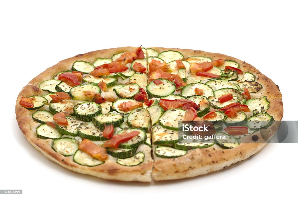 完全菜食主義者用のピザ - ズッキーニのロイヤリティフリーストックフォト