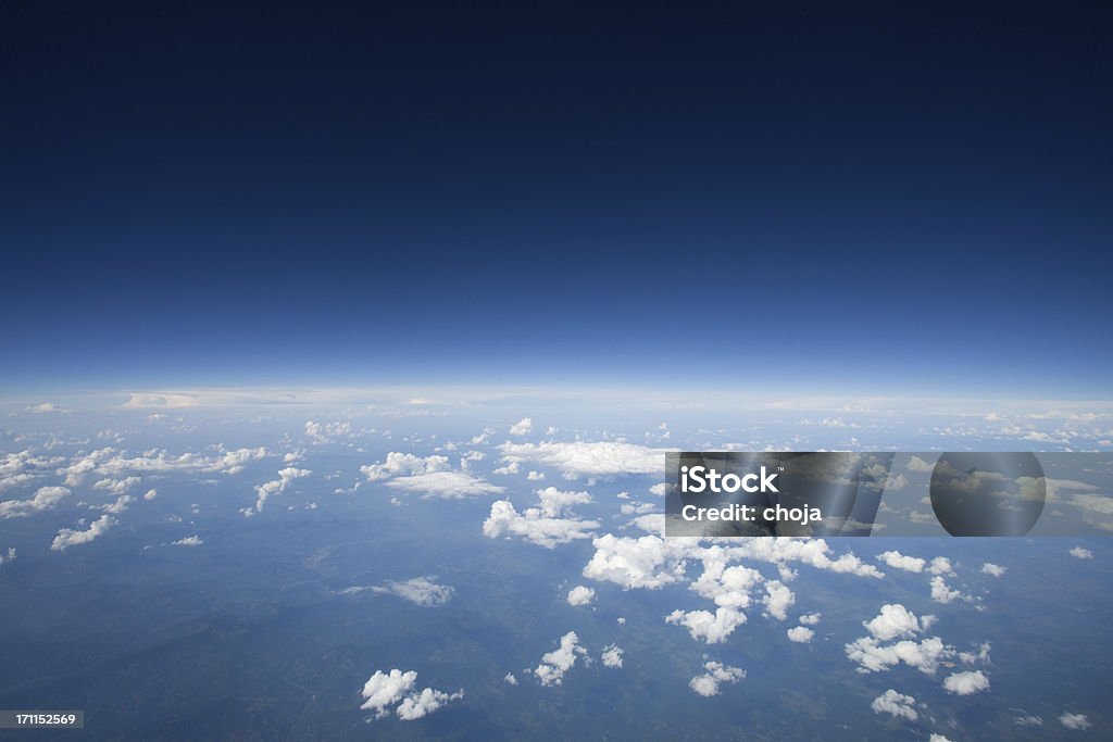 High altitude Blick auf die leicht Erdkrümmung auf Erden. - Lizenzfrei Planet Erde Stock-Foto