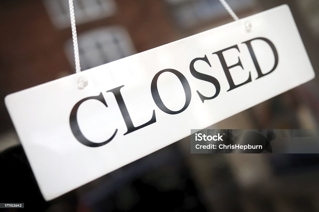 Negócio fechado - Royalty-free Placa de Closed Foto de stock