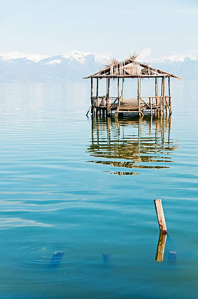 istock Water Cabin on a Lake in Spring 171152657