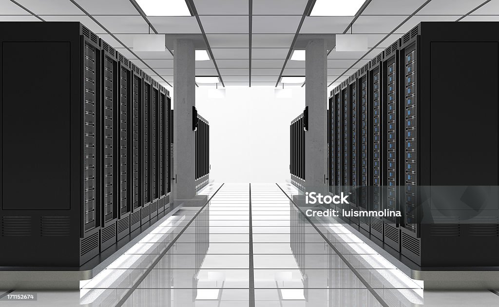 서버 데이터 센터 - 로열티 프리 0명 스톡 사진